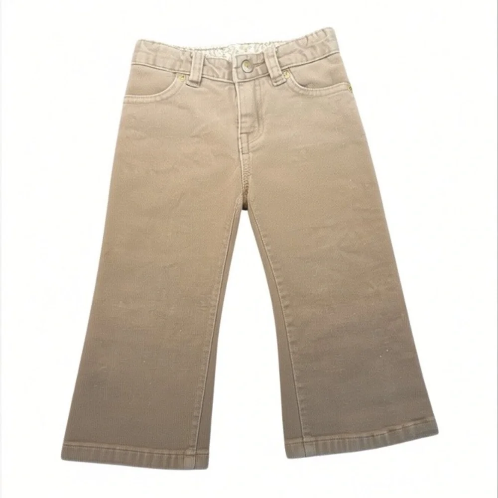 The‎ Childrens Place Tan Glitter Jeans with Heart Pockets Size 24 Months